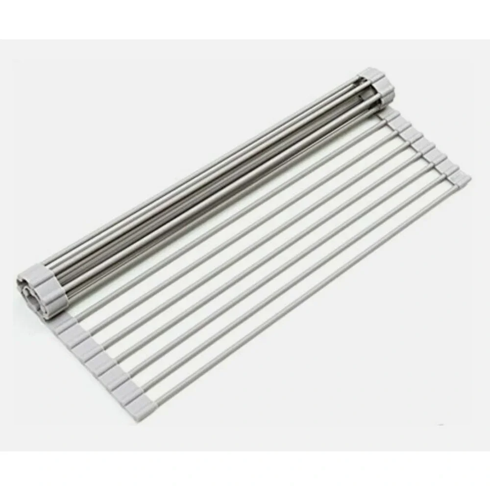 Surpahs Over The Sink Multipurpose Roll-Up Dish Drying Rack - Thumbnail 4